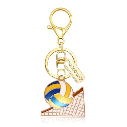 QLYOVWE Sports Ball Keychain for Men Women Fun Football Baseball