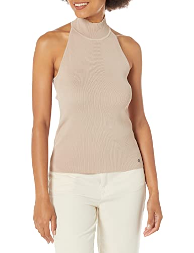 GUESS Top col cheminée sans Manches Jeans - Femme