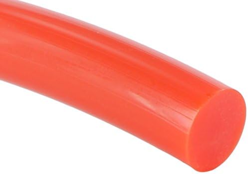 MJ May 60-3/16-OU-10 3/16' OD Orange 85 Solid Round Belting 10' Length, 3/16" Diameter, 1-Band, 12" Width, 12" Length, Polyurethane