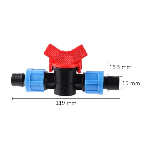 Vanne d'eau goutte-à-goutte 16 mm DN17 double verrouillage durable
