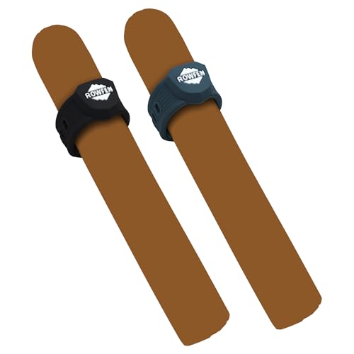 ROWFEN 2Pcs Golf Cart Accessories - Fits 38 to 60 Ring Gauge - Convenient Holder with Magnet and Adjustable Design - Fit for Golfing, Grilling, Fishing, Travel, and Outdoor Adventures (Black+Blue)