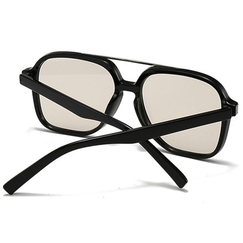 Fashion Pilot Sunglasses Women Retro Square Sunglasses Female Double Bridge 70s Shades UV Protection Eyewear4