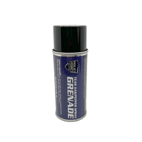 Streetwise Tear Gas Grenade - Police Force Tactical CS OC Pepper Spray Blend 360-Degree Deployment Throw and Go 45-Min Effect Large Coverage for Home Personal Protection (1 Pack) (6 oz)
