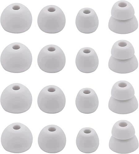 イヤーピース ソニー用 WF-1000XM5用 WF-1000XM4用 イヤホンキャップ イヤーチップ イヤホンカバー シリコン製 快適 フィット感 装着感向上 快適 水洗い可能 XM5イヤーピース XM4イヤーピース 【シルバー 4サイズ 8ペア】(23s8p)