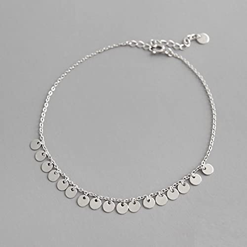 Chaîne de cheville argent 925 gland mode pour vos tenues d'été décontractées