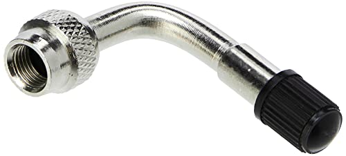 Weldtite 5013 Schrader valve extension type 90 degrees Bend, Silver