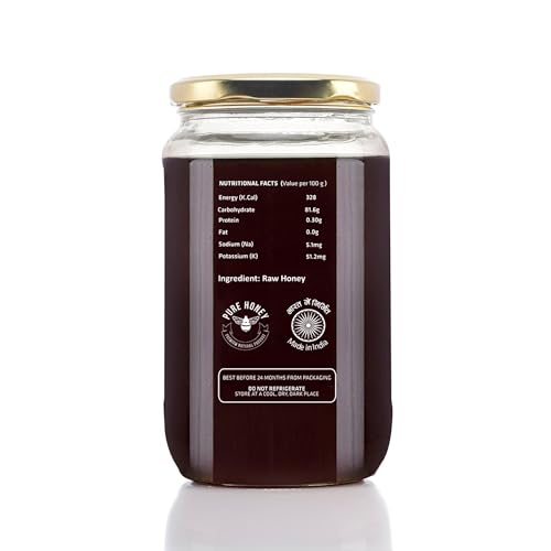 Image of NIYAMAYA Pure Ajwain Honey 1 Kg | Unprocessed Natural Raw honey No Sugar Added No Additives Or Preservatives