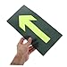 KICHOUSE 10pcs Glow The Dark Arrow Markers Fluorescent Direction Stickers for Outdoor Trail Signage for Camping Hiking and Emergency Exit Marking