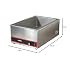 Winco FW-S500 Commercial Portable Steam Table Food Warmer 120V 1200W,Stainless Steel,Large