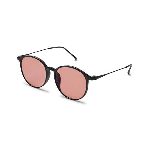 Image of BRADDELL FL-41 Rose Tinted Reading Glasses for Migraine Light Sensitivity and Fluorescent LED Glare