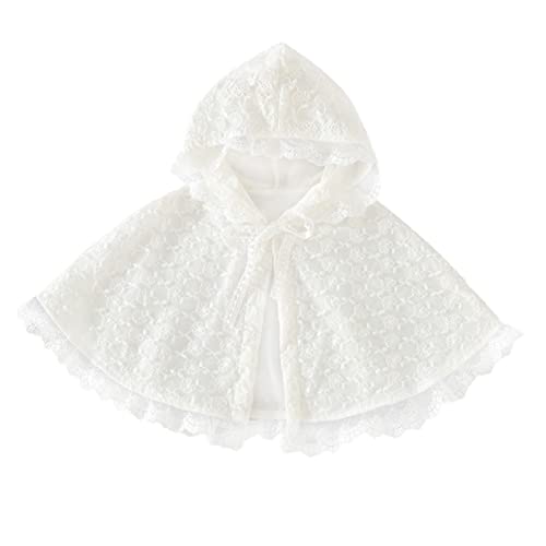 NIYANGLE traje de encaje tamaño encapuchado chicas moda pequeño capa de cosplay capa para niñas