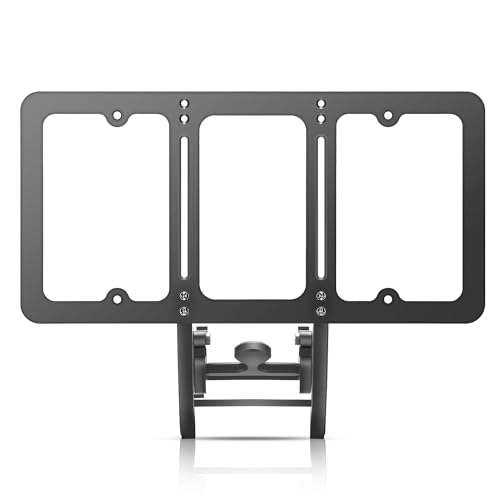 TesFram 2023-2017 Model 3 License Plate Mount Height-Adjustable & NO Drilling Front License Plate Holder with Anti Theft Features