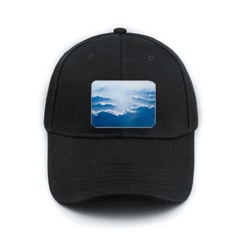 Casquette de baseball noire réglable pour éviter le soleil avec style art déco