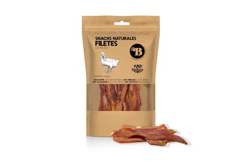 BIMORDISCOS Pato Deshidratado Natural - 38% Proteína - Sin Cereales - 100 g y 500 g - Snacks para Perros y Gatos (100g)