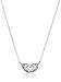 Disney Sterling Silver Mickey Mouse Hands Forming A Heart Pendant Necklace, 16.5"+ 2" Extender
