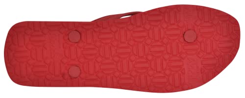 Image of Hawalker Prime Men's Flip Flops Made with 100% Natural & Durable Rubber for All Weather | Comfortable Hawai Chappals | Regular Wear Slippers (Red, White & Maroon)