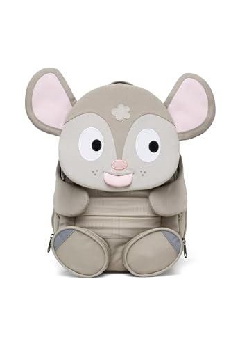 Affenzahn Unisex Kinder Großer Freund Kindergartenrucksäcke, Tonie Maus - Grau, 20 X 31 X 12 Cm EU
