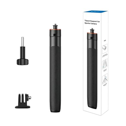 Zerodis Mini Trípode/Palo Selfie, Aleación de Aluminio Ligero, Extensible de 54 Pulgadas para Cámaras de Acción y Teléfonos Inteligentes, Vlogs y Viajes