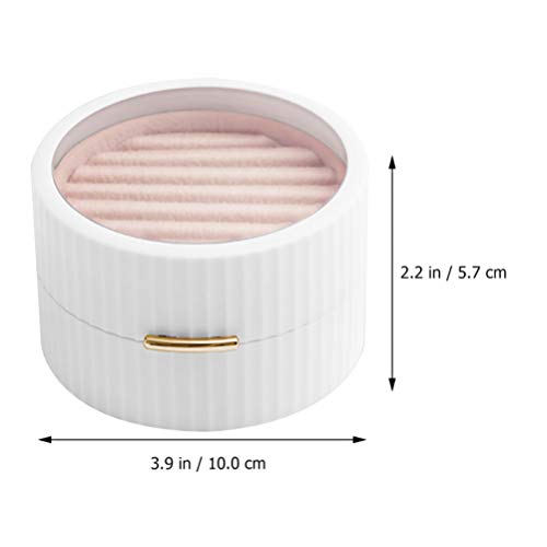 ARTIBETTER Caixa de Jóias de Viagem Portátil Mini Caixa de Jóias De Armazenamento De Jóias Anéis Bri