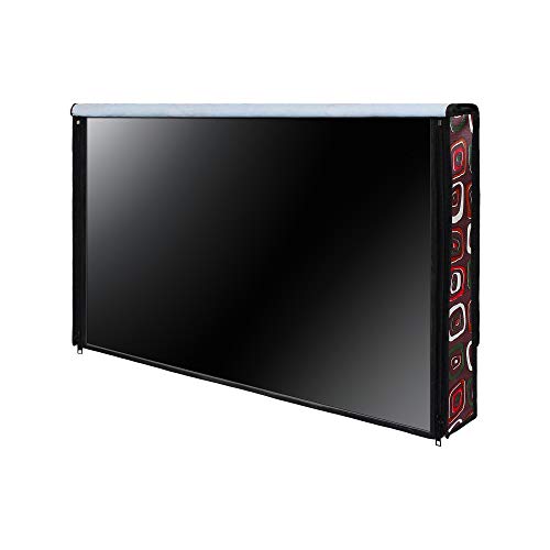 Image of DREAM CARE Double Use - Transparent & Printed Flap - 32 Inches LED TV Cover, Waterproof LED TV Cover for (LG, Samsung, Vu, Mi, Realme, TCL, Croma), SA65