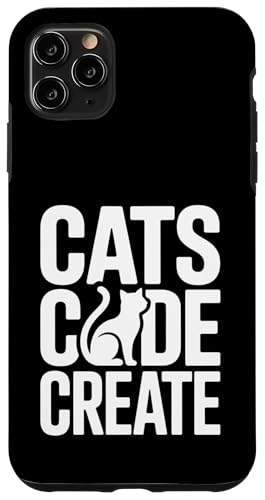 Cats Code Create Funny Cat Lover �v���O���}�[ �X�}�z�P�[�X iPhone 11 Pro Max �p