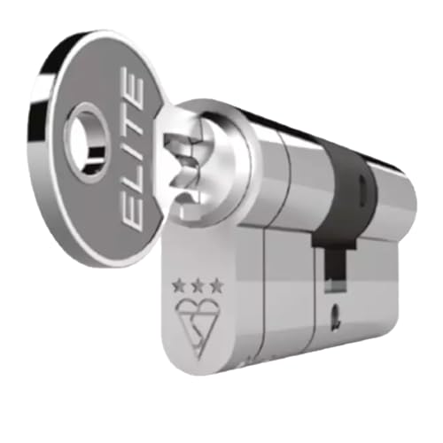 3 Star Euro Cylinder Chrome 45MM INT / 55MM EXT Elite 3* Euro 3 Star Euro Cylinder Anti Snap Bump High Security uPVC Door Barrel TS007 Lock