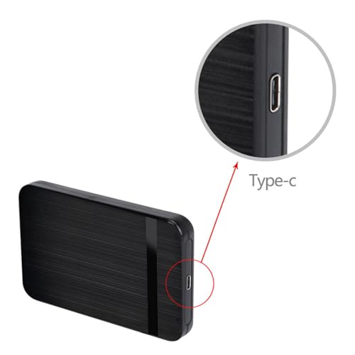 Caja externa para disco SATA 2.5" USB 3.0 tipo C miniatura 3