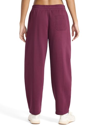 Reebok Women’s Barrel Pant, Standard Fit, 28” Inseam, Midweight Cotton-Poly Fabric, Black Cherry, Small - image 2