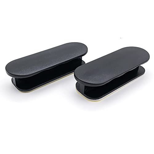 Tirador de puerta de balcón, autoadhesivo, para puerta y ventana, para casa, puerta de cristal y ventana, mango de sujeción, color negro Cover