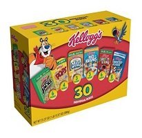 Kellogg's Cereal 30 Individual Box Variety Pack 32.73 Total Ounces - Value Box