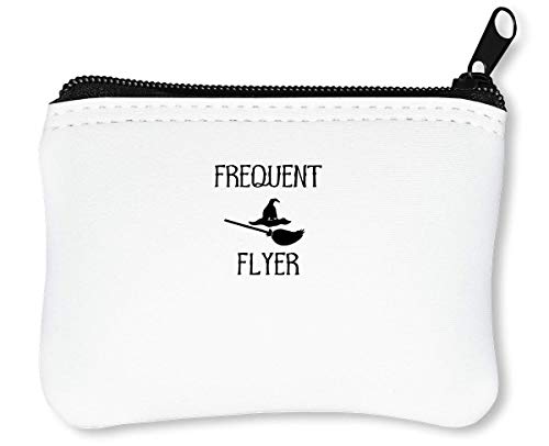 Preisvergleich Produktbild Frequent Flyer Funny Witch Reißverschluss-Geldbörse Brieftasche Geldbörse