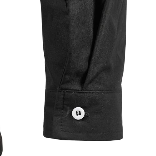 Cambkatl Men's Asymmetrical Dress Shirts, Long Sleeve Button Down Casual Suit Shirts Slim Fit Formal Business Work Shirts4