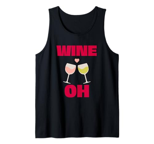 Wine Oh Artículos,Vino O,Regalos de vino,Artículos de regalo divertidos de vino Camiseta sin Mangas