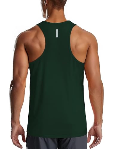 Zengjo Athletic Tank Tops for Men Y-Back Quick Dry Runnning Workout Gym Muscle Tanks Lightweight2