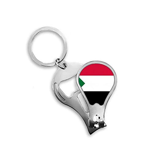Coupe-ongles d'orteils solide et précis avec motif drapeau du Soudan