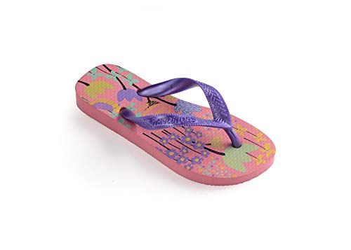 Chinelo Flores, Havaianas, Meninas, Rosa Porcelana, 27/28
