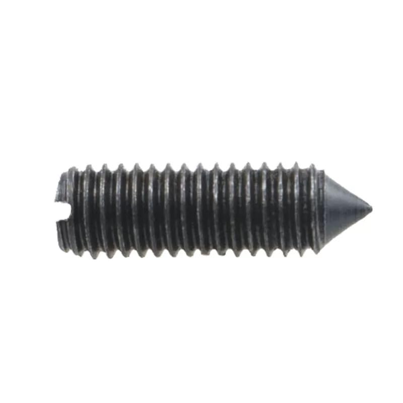 Black Steel Slotted Set Screws with Cone Point M2 M2.5 M3 M4 M5 M6 M8 M10 (500,M5 x 0.8 x 16mm)