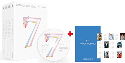 BTS Map of The Soul: 7 [Ver. 2] Album, PHOTOBOOK_Lyric Book_Mini Book_Photocard_Post Card_Sticker_Coloring Paper_Folded Poster_Special Bonus/Privilege(Referring to The Bullet Point Below)