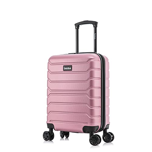 Image of InUSA TREND 20-Inch Carry-On Hardside Spinner Luggage Lightweight Rose Gold