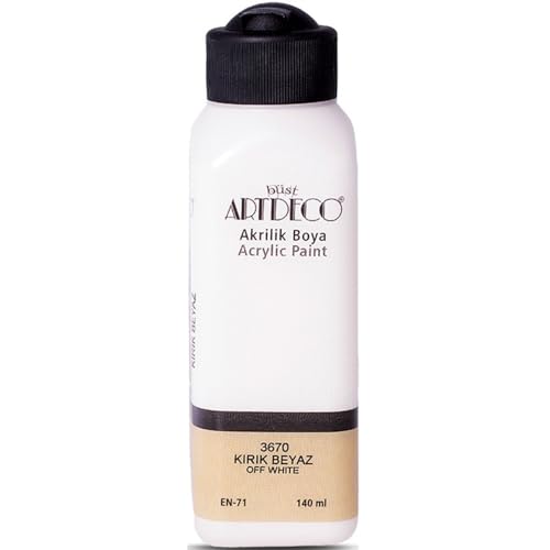 Akrilik Boya, 140 ml, Kırık Beyaz 3670