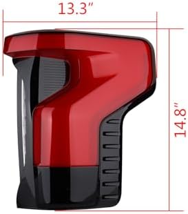 Astra Depot LED Tail Light Passenger Side NL34-13B504-BG Compatible with 2022-2025 Ford F-150 Lightning Electric Blind Spot Monitoring - IP67, Red Clear Lens, Brake Running Reverse Turn Signal Lamp - 2