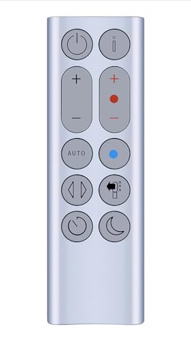 CLVIZCXOM Nuevo control remoto de ventilador de repuesto para Dyson HP04 HP05 HP06 HP07 HP09 purificador de aire calentador ventilador sin hojas, material no metálico, plata