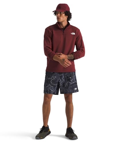 Image of THE NORTH FACE mens Cedar Trail Grid Fleece Quarter Zip Jacket | Cold Weather Top With Durable, Reinforced Bindings