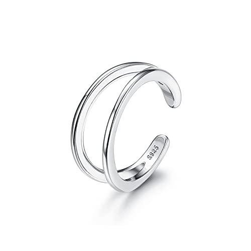 Image of MILACOLATO Toe Rings for Women 925 Sterling Silver Adjustable Toe Ring