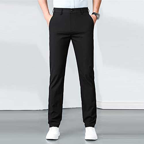 Pantalón de Vestir Ajustado para Hombre Talla 34 Negro miniatura 2