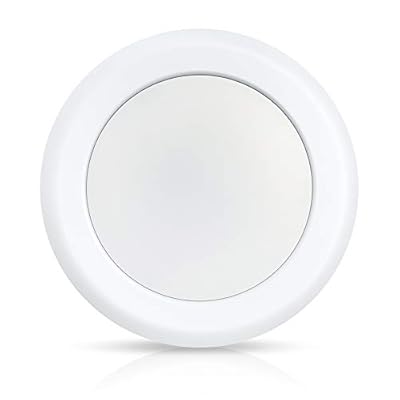 ECOELER 6 Inch 5000K Dimmable Aluminum Baffle White Trim LED Disk Light, 16.5W,1000Lm Day Light LED Flush Mount Ceiling Fixture for Home Improved, Energy Star & ETL Listed Approved