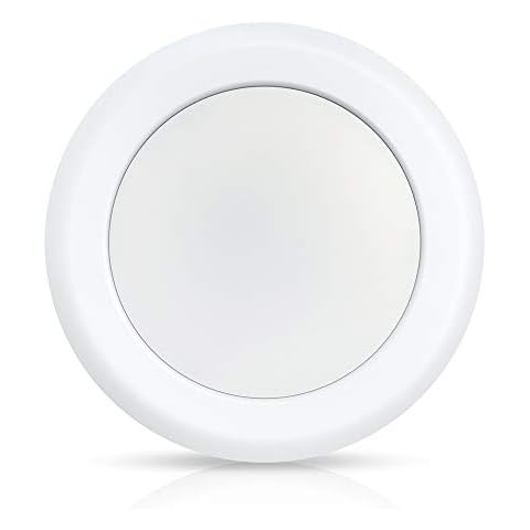 ECOELER 6 Inch Dimmable Aluminum Baffle White Trim LED Disk Light, 16.5W 5000K Daylight,1000Lm, LED Flush Mount Ceiling Fixture for Home Improved, ETL and FCC Approved Cover