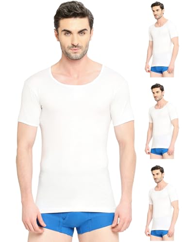 Image of VIP Supreme Men's Half Sleeve Pure Cotton Regular Fit Vest | Inner Vest Combo For Men