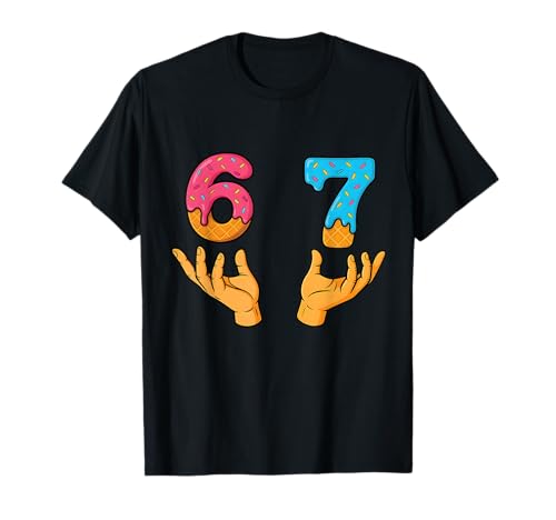 67 Halloween Costume Duo Matching Number 6 and 7 Outfit T-Shirt