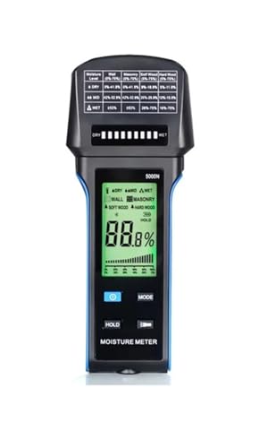 壁面水分計 充電式水分計 4-in-1 木材乾式壁水分計 0-75% 範囲 デジタル分析装置